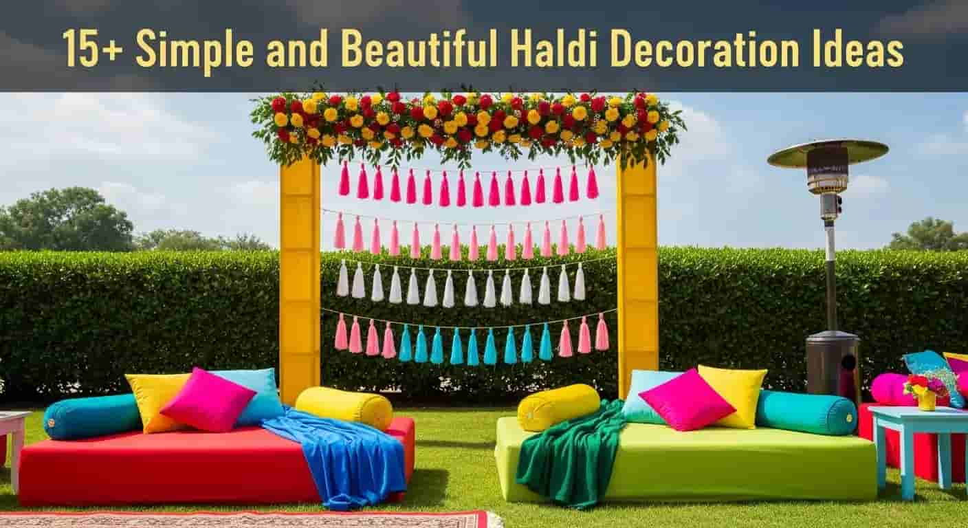 15+ Simple and Beautiful Haldi Decoration Ideas