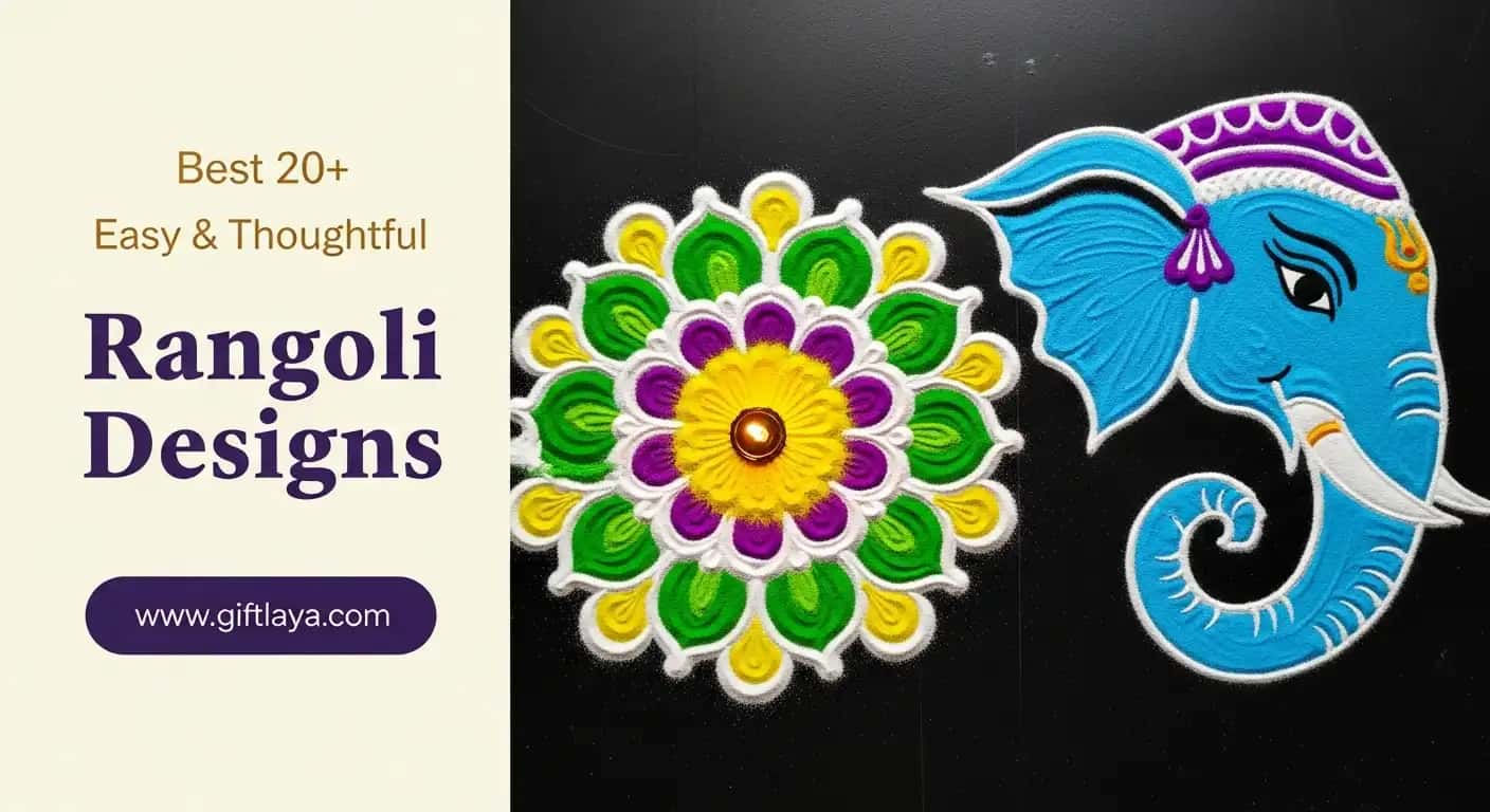 20+ Easy and Thoughtful Rangoli Design Ideas