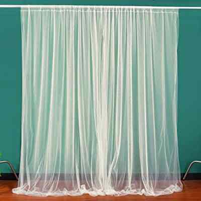 White Cloth Curtain Backdrop(5mtrs)