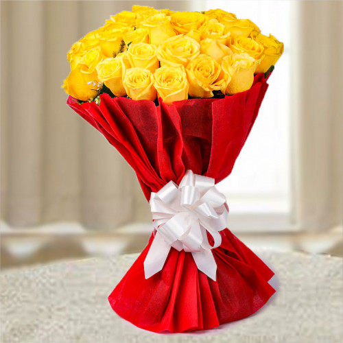 Friendship Day Yellow Rose Bouquet