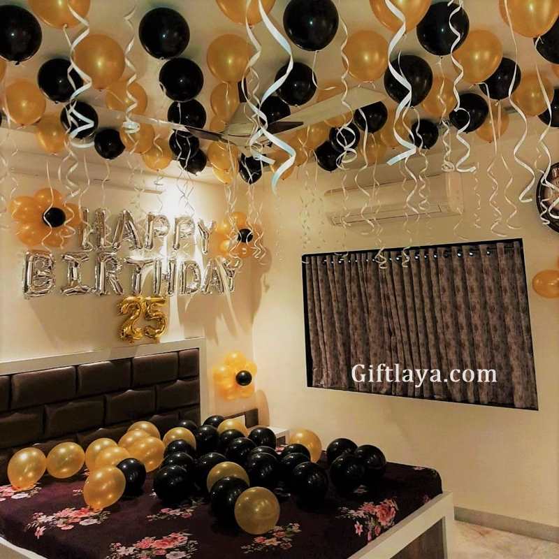 Birthday Room Balloon Decoration