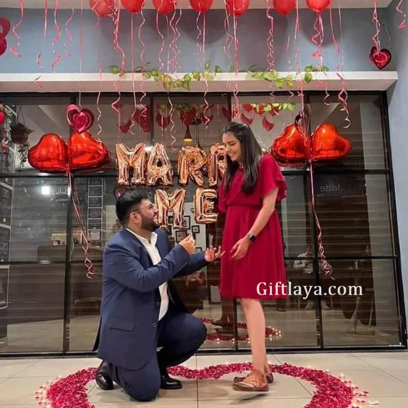 Red White Proposal Decoration