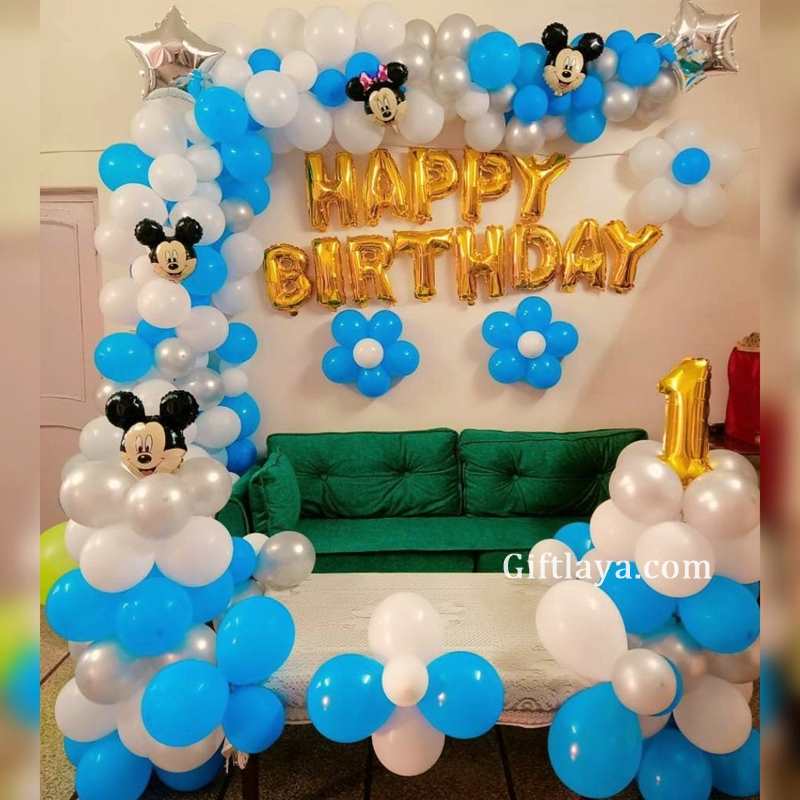 Simple Mickey Mouse Balloon Decoration