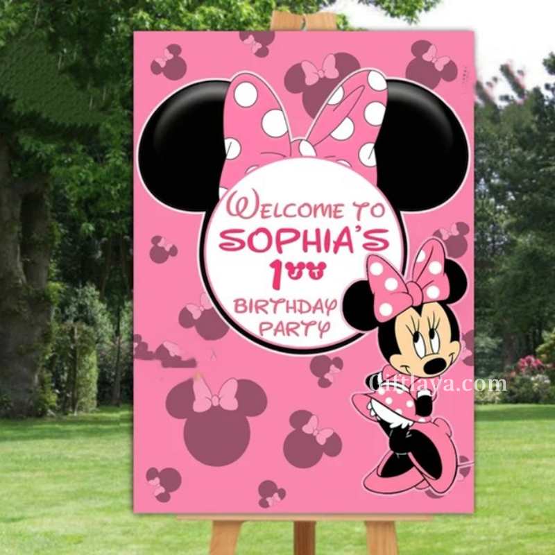 Minnie Mouse Theme Stage Decoration
