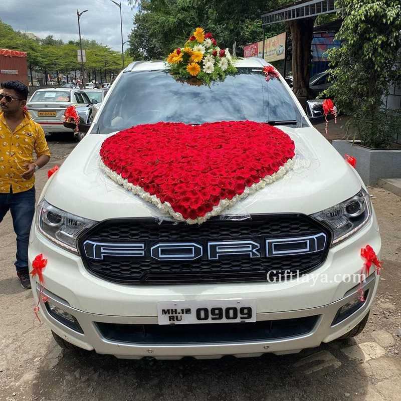Wedding Flower car decoration