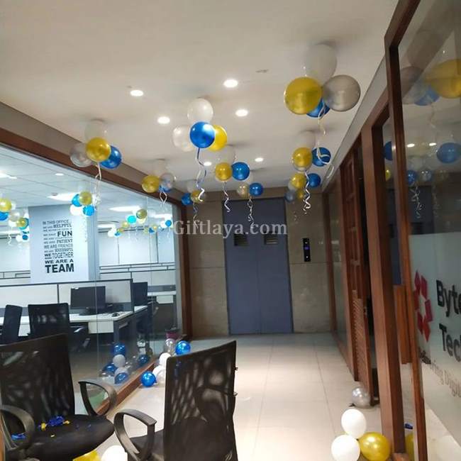 Balloon Decoration at Office