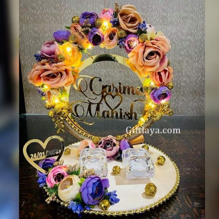 Customized Ring Wedding Tray