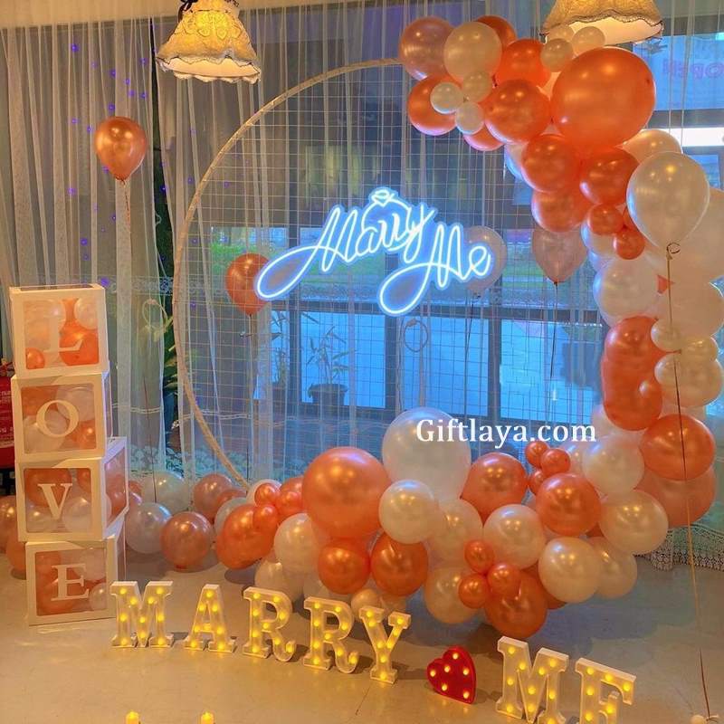 Marry Me Proposal Decoration at Home