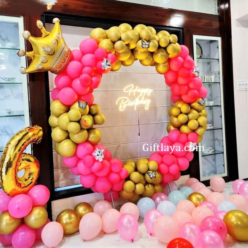 Simple Ring Birthday Decoration for Kids at Home