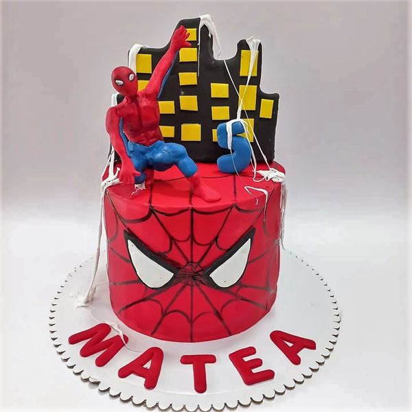 Spiderman 1st Birthday Cake