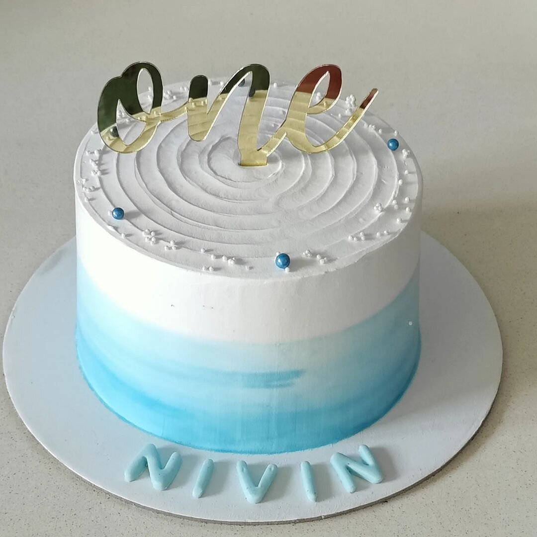 Simple 1st Birthday Cake