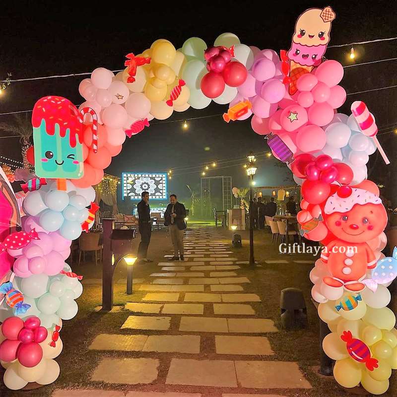 Candy Land Theme Balloon Decoration