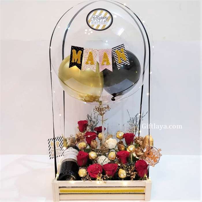 Premium Birthday Bouquet Basket