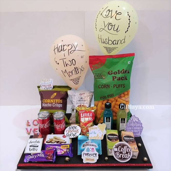 Two Months Anniversary Hamper Tray