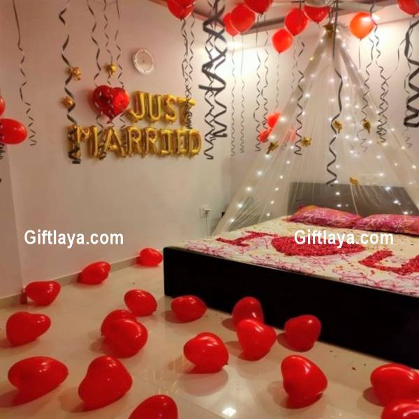 Romantic Wedding Bed Decoration