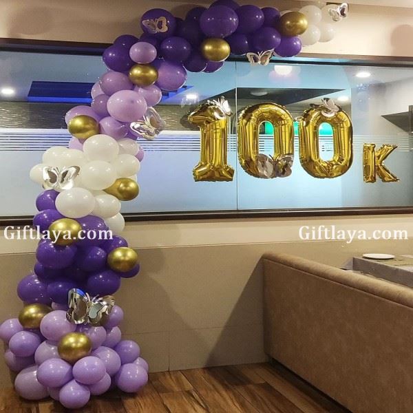 100k Celebration Decoration