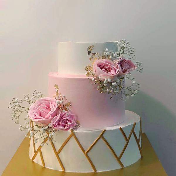 3 Tier Engagement Cake