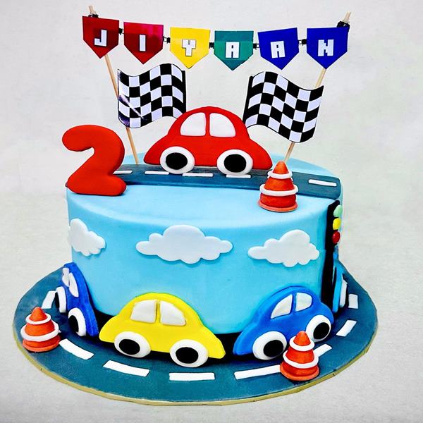 Car Theme Cake | Personalised Racing Car Birthday Cakes For Boys-sgquangbinhtourist.com.vn