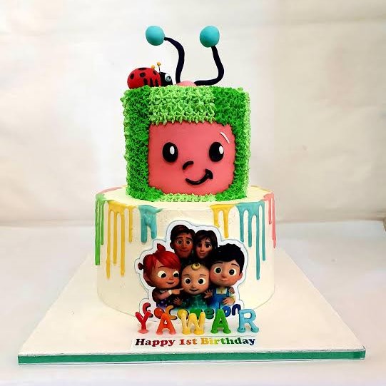 25+ Cute & Colorful Cocomelon Cake Ideas - The Three Snackateers-sonthuy.vn