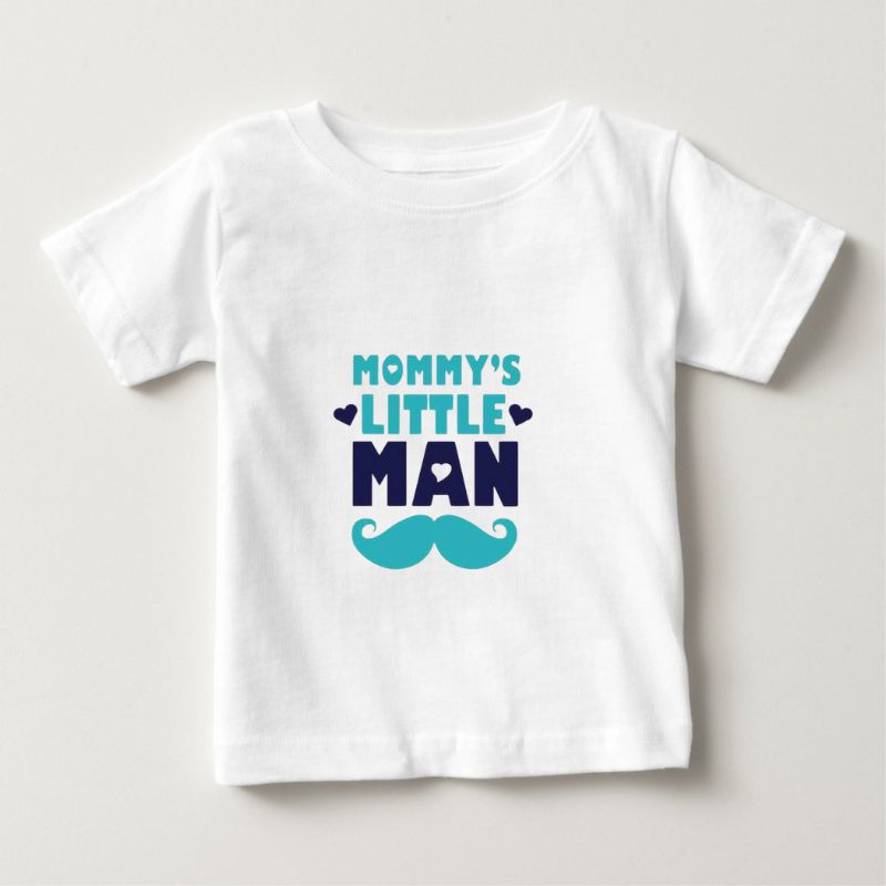 Mommy's Little Man Printed T-shirt
