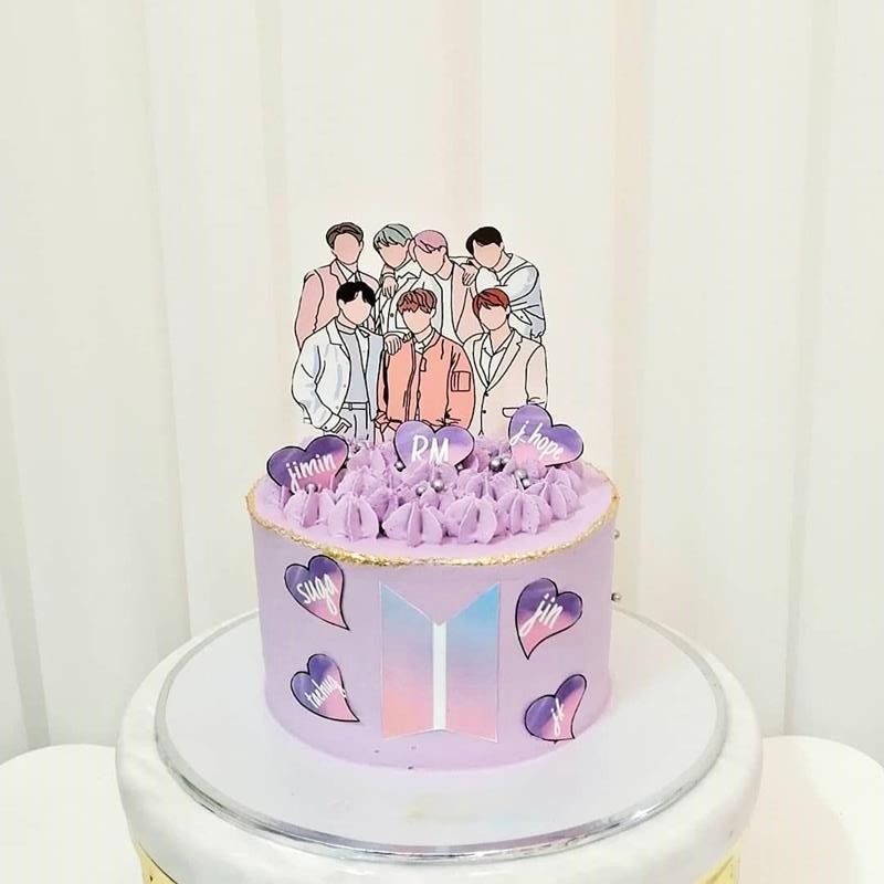 BTS Boys Themed Cake