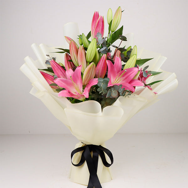 Pretty Pink Lily Bouquet