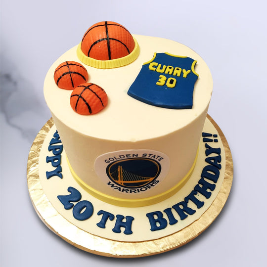 Basketball Player Theme Cake