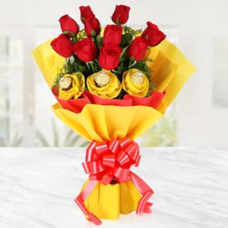 Chocolate Lover Rose Bouquet