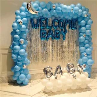 Blue White Baby Decoration