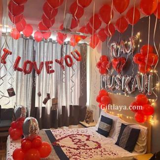 Surprise Room Decoration for Couple