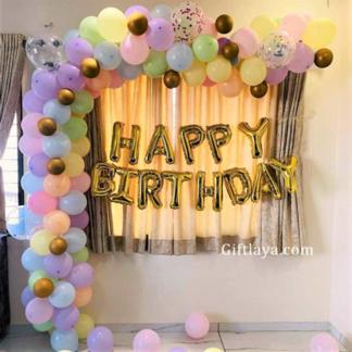 Simple Pastel Balloon Arch Decoration