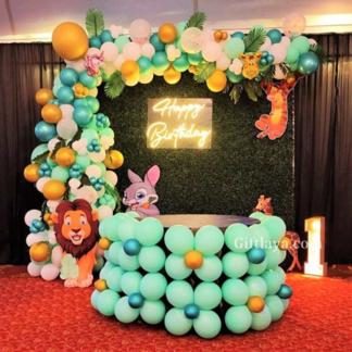 Simple Birthday Stage Backdrop