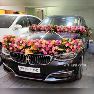 Marriage Car Decoration with Flowers