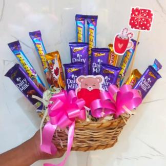 Chocolate Hamper Basket for Valentine