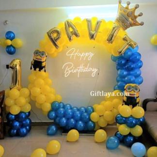 Minion Ring Decoration for Kids at Home