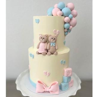 2 Tier Baby Shower Cake