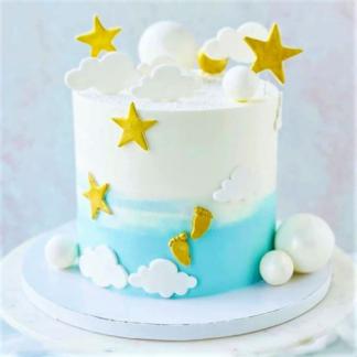 Simple Baby Shower Cake