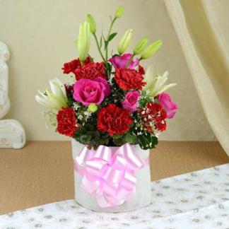 Roses n Carnations Floral Love Box