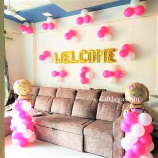 Baby Girl Welcome Decoration
