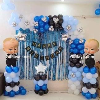 Boss Baby Birthday Hall Decoration