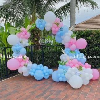 Pastel Balloons Oh Baby Decoration