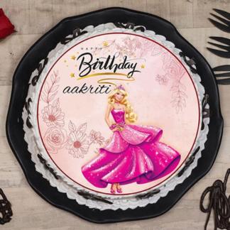 Princess Theme Cream Cake