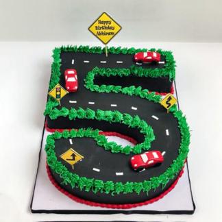 Number Car Cake