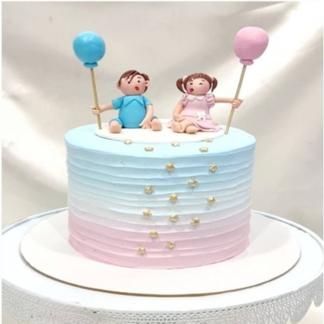 Twins Birthday Cake