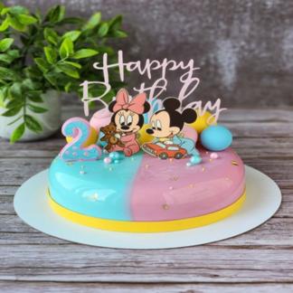 Mickey-Minnie Cake for Twins