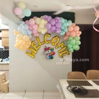 Bright Colored Welcome Decoration