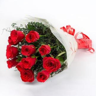 Radiant Red Rose Bunch