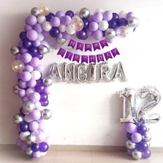 Purple Birthday Decoration