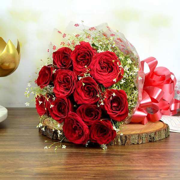 Red Rose Flower Bouquet for Boyfriend 