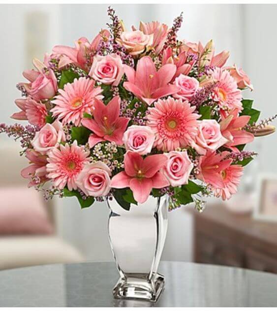 Pink Flower Bouquet for Boyfriend 